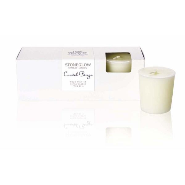 Coastal Breeze Candle Refill 3pk Botanic collection