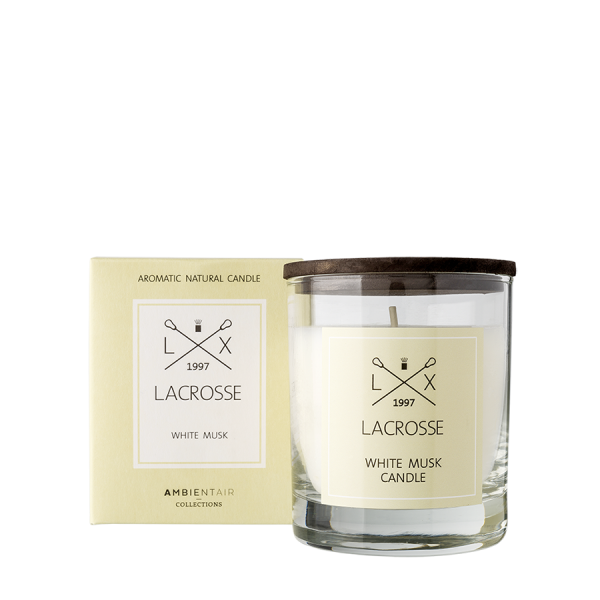 Scented candle 40 h Lacrosse - White Musk, Ambientair