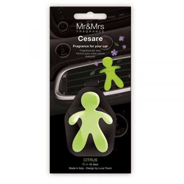 Mr&Mrs Fragrance autóillatosító figura CESARE - Citrus