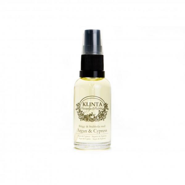 KLINTA Szakállolaj 30ml - Argán és ciprus illat