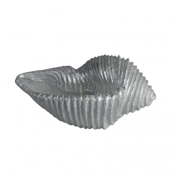 SILVER SM.SEASHELL CANDLE