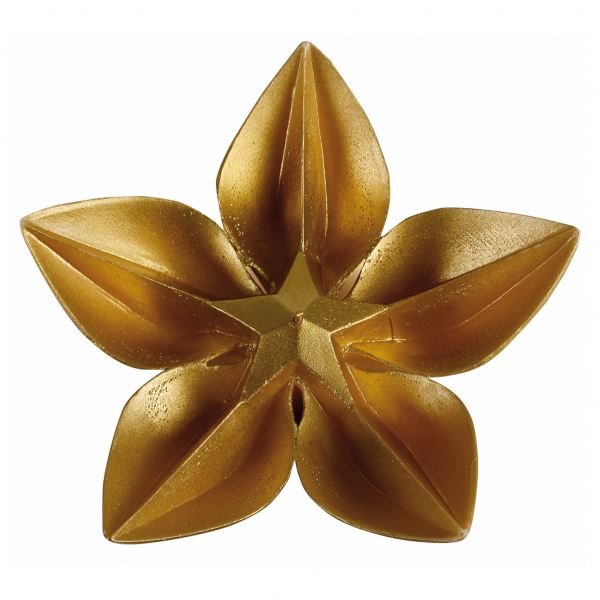 Virág gyertya arany 24,5x8,5cm , Cerabella
