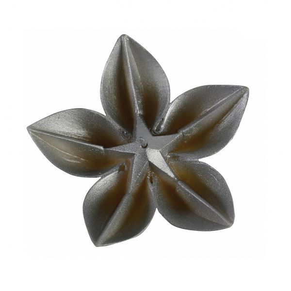 Virág gyertya kicsi, ezüst 15,5x5,5cm, Cerabella