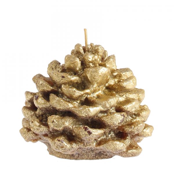 PINE CONE GOLDEN CANDLE