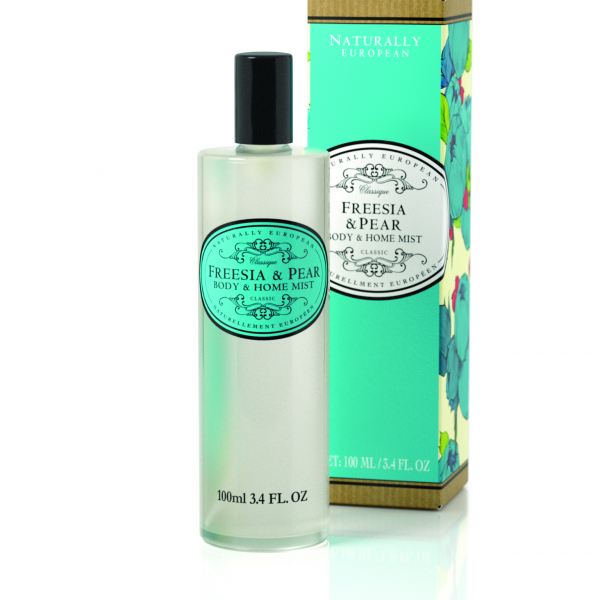Testpermet és lakásillatosító spray Naturally European 100ml - Frézia és körte illat, The Somerset