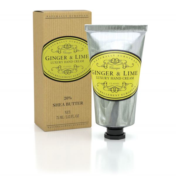 Kézápoló krém Naturally European 75ml - Gyömbér és lime illat, Somerset Toiletry