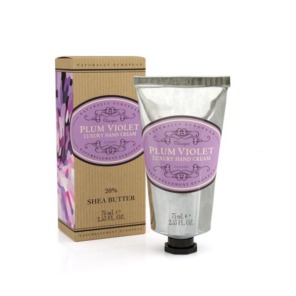 Kézápoló krém Naturally European 75ml - Szilvalila illat, The Somerset Toiletry