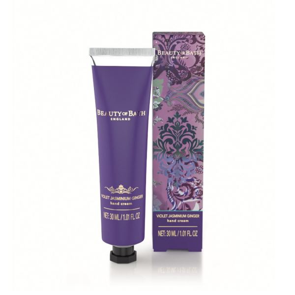 Kézápoló krém Beauty of Bath 30ml - Violet Jasminium Ginger illat, Somerset Toiletry