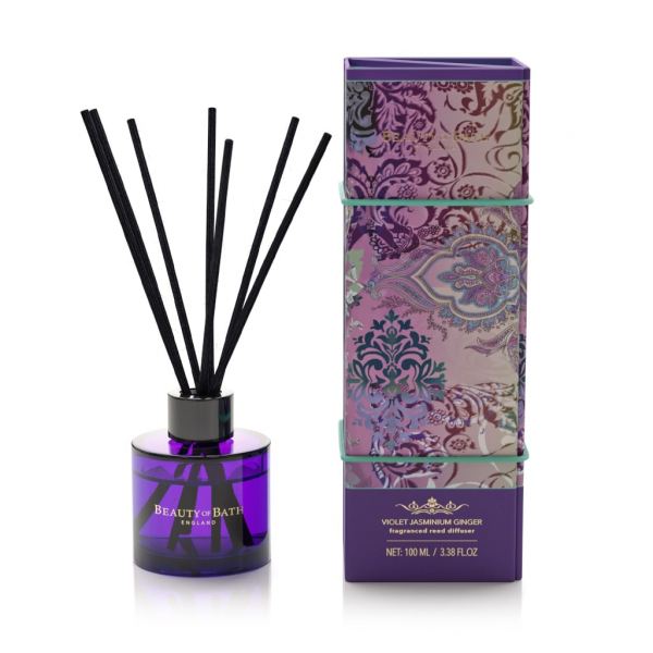 Pálcás illatosító diffúzor Beauty of Bath 100ml - Violet Jasminium Ginger illat, Somerset Toiletry