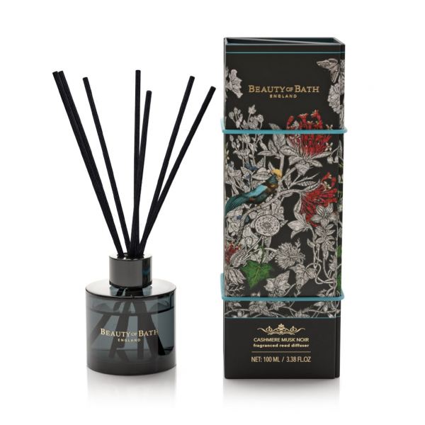 Pálcás illatosító diffúzor Beauty of Bath 100ml - Cashmere Musk Noir illat, Somerset Toiletry