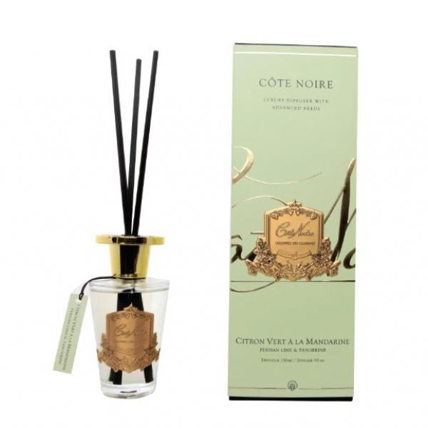 Pálcás illatosító 150 ml - Perzsa lime & mandarin illat, arany címerrel, Cote Noire
