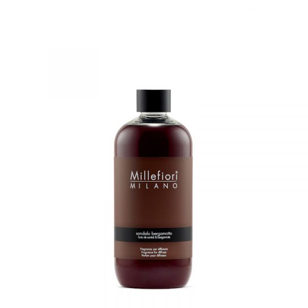 Millefiori Enteriőr parfüm Utántöltő 500ml - Szantálfa és bergamott