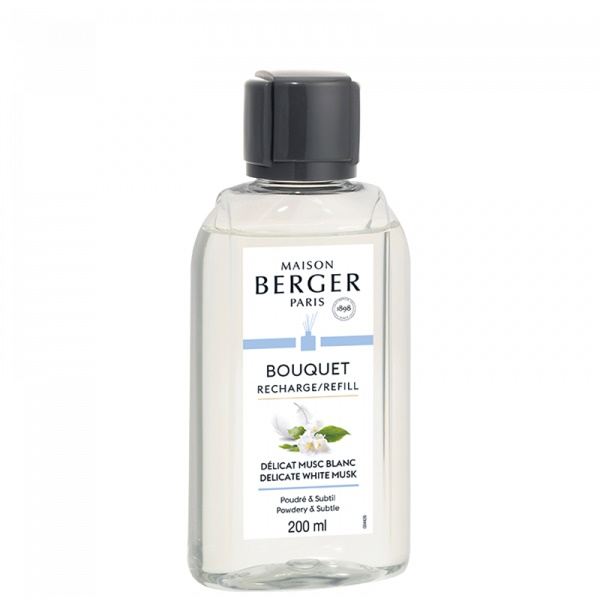 Maison Berger Paris Pálcás Diffúzor Utántöltő 200ml - Fehér Pézsma