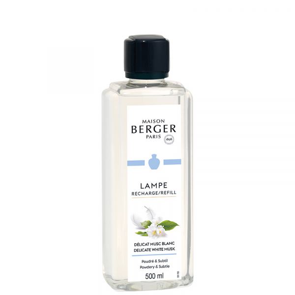 Lamp Fragrance Refill 500ml - Delicate White Musk, Maison Berger