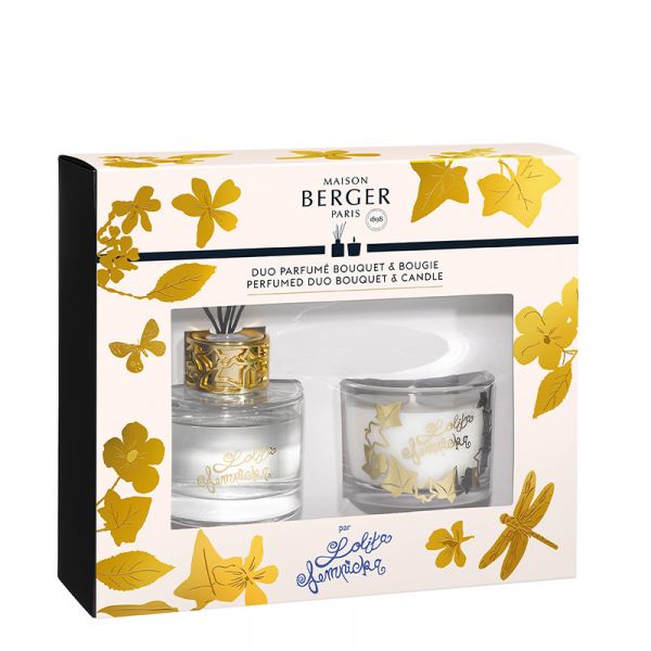 Maison Berger Paris Pálcás Diffúzor és Illatgyertya Szett 80ml+15h - Lolita Lempicka Clear