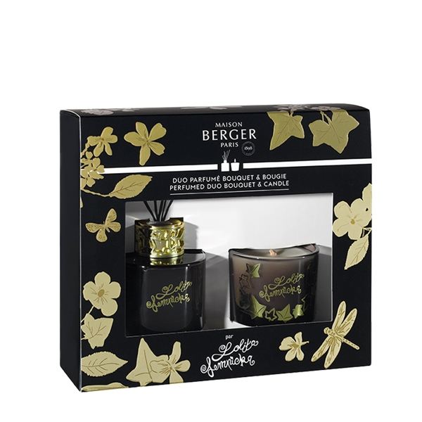 Maison Berger Paris Pálcás Diffúzor és Illatgyertya Szett 80ml+15h - Lolita Lempicka Black