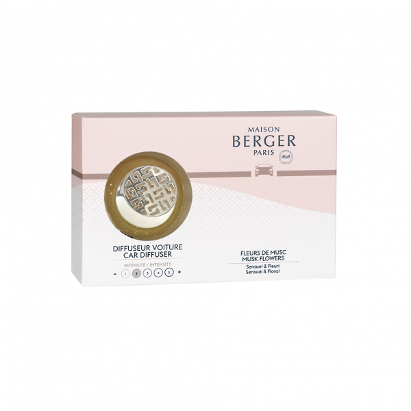Maison Berger Paris Autóillatosító Szett Senso Light Gold - Pézsmás Virágok
