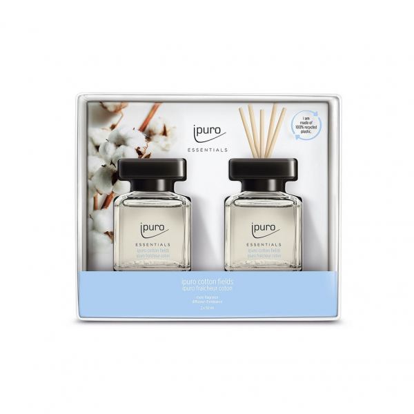 iPuro lakásparfüm Essentials 2x50ml - Gyapotföldek