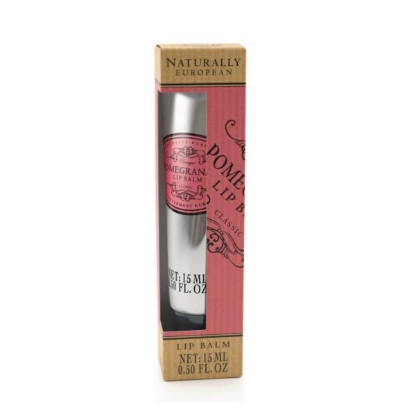 Ajakbalzsam Naturally European 15ml - Gránátalma illat, The Somerset Toiletry