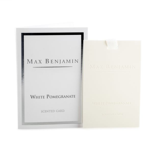 White Pomegranate scented card