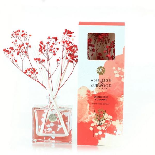Ashleigh&Burwood Virágos pálcás diffúzor 150ml - Téli rózsa és jázmin