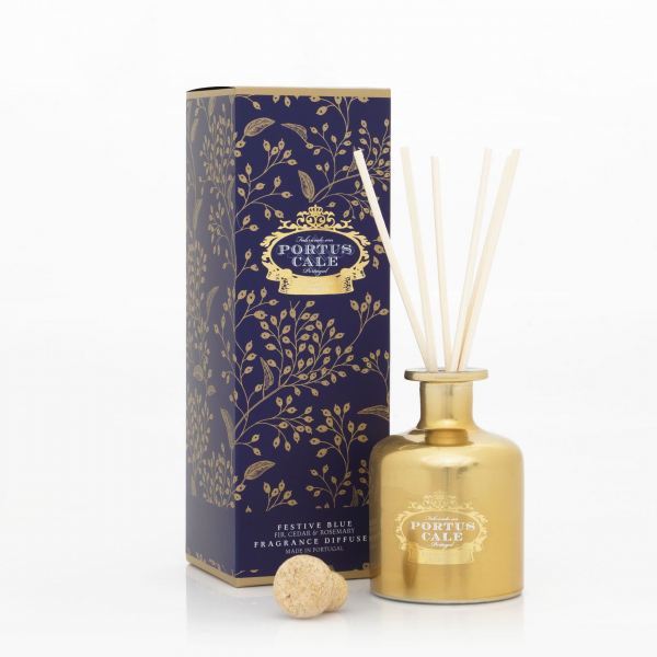 Castelbel Pálcás illatosító diffúzor 100ml - Portus Cale „Ünnepi kék” - Arany