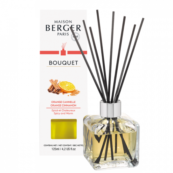 Maison Berger Paris Pálcás Diffúzor Cube 125ml - Narancs Fahéj