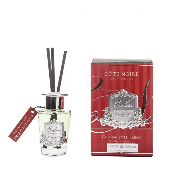 Cote Noire Pálcás diffúzor Silver 90ml - Konyak és dohány