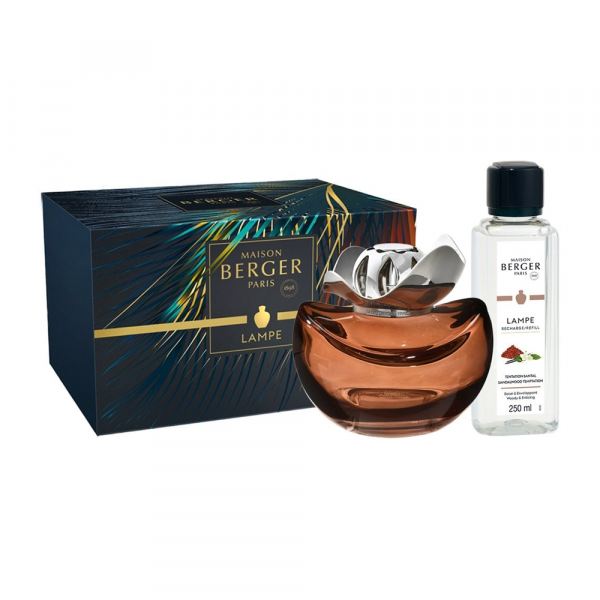 Maison Berger Paris Katalitikus Lámpa Szett Temptation Csokoládébarna 250ml - Fehér pézsma