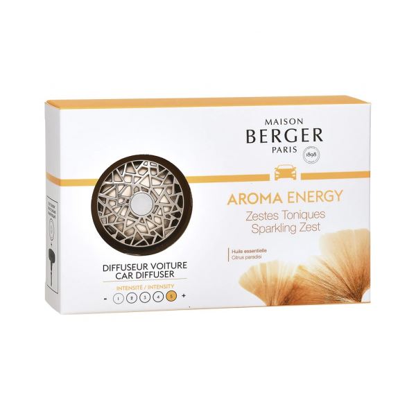 Maison Berger Paris Autóillatosító Szett Aroma - Aroma Energy-Ragyogó Életkedv