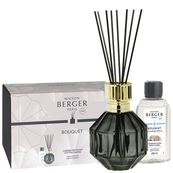 Maison Berger Paris Pálcás Diffúzor Facette Fekete 200ml - Puha Ölelés