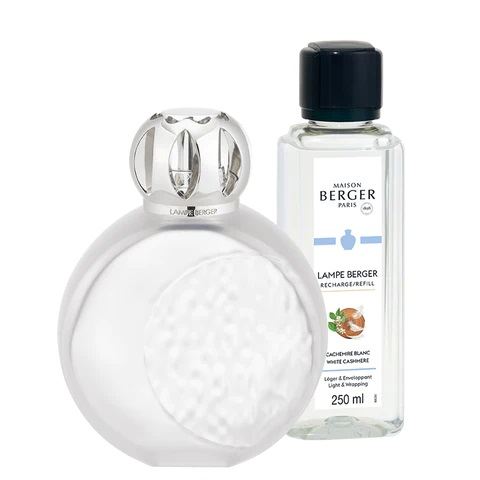 Maison Berger Paris Katalitikus Lámpa Szett Astral Homokfújt 250ml - Fehér Kasmír