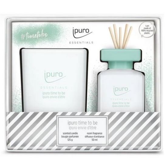 iPuro Essentials Pálcás illatosító és illatgyertya szett - Time to be