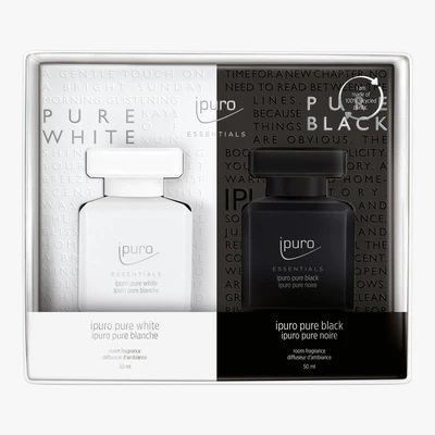 iPuro Pálcás illatosító Essentials 2x50ml - Pure black & white