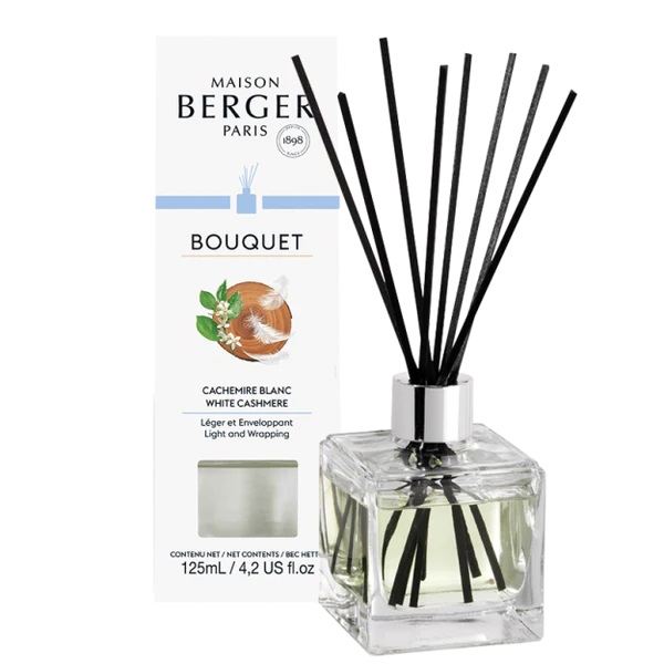 Maison Berger Paris Pálcás Diffúzor Cube 125ml - Fehér Kasmír