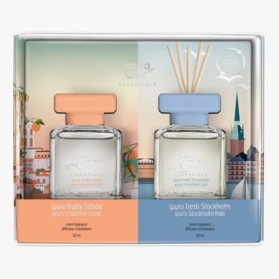 iPuro Pálcás illatosító Essentials 2x50ml - Stockholm & Lisszabon