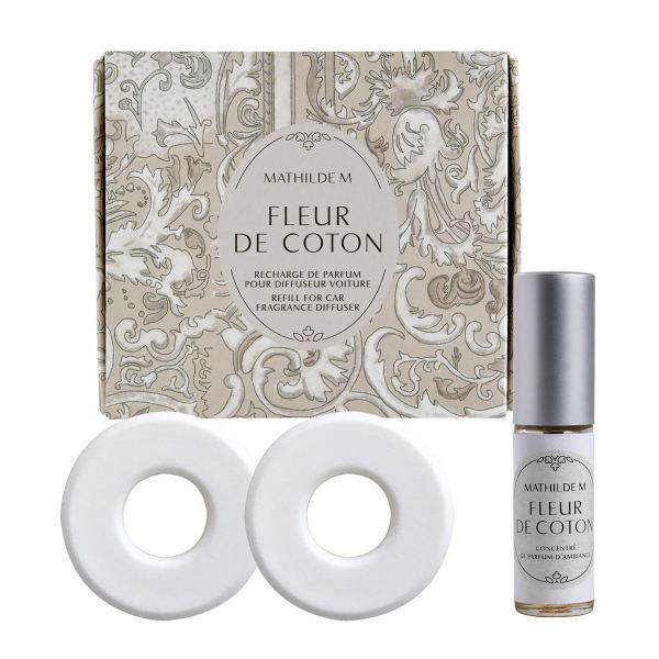 Car fragrance diffuser refill Escapades parfumées - Fleur de Coton